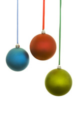 Blue, Red and Yellow Christmas Balls