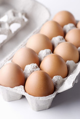 Boîte d'oeufs en carton