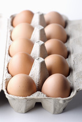 Boîte d'oeufs en carton