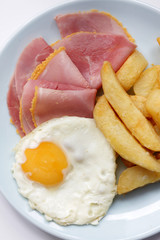 Ham Egg and Chips
