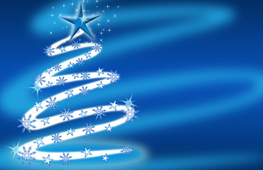 Christmastree, xmas, blue