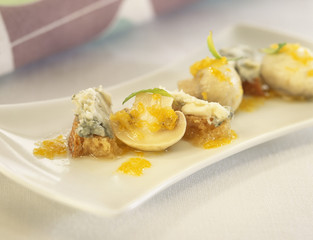 Champignons au roquefort