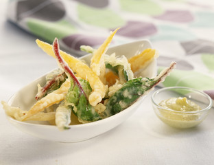 Tempura de légumes sauce Prebrescu
