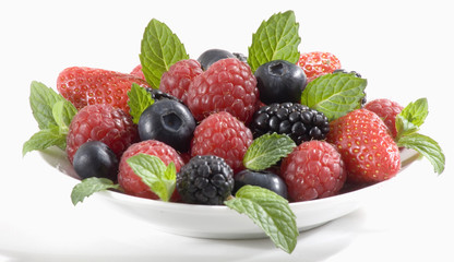 Coupe de fruits rouges