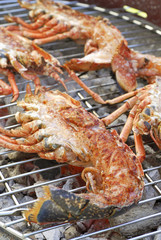 Homards au barbecue