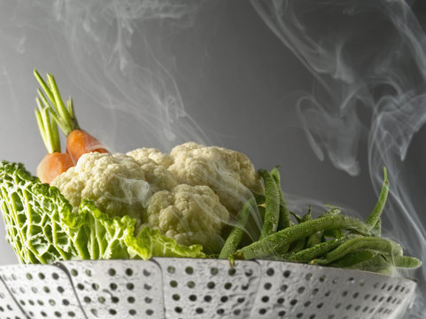 Cuisson de l&eacute;gumes vapeur