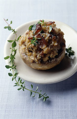 Champignon farci gratiné