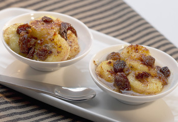 Bananes flambées rhum raisins