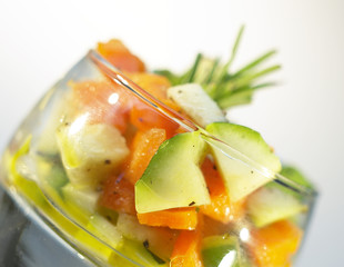 Verrines de légumes du printemps