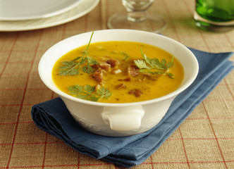 Soupe au potiron et ch&acirc;taigne