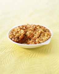 Crumble à la tomate épicée
