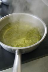 Cuisson des zestes de citron vert