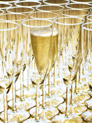 Coupe de Champagne en transparence