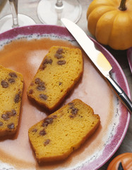 Cake au potiron et raisins secs