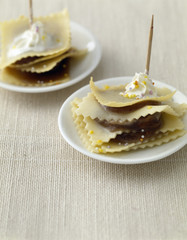 Mille-feuille de lasagnes mont-blanc