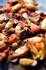 Calamars aux poivrons a la plancha