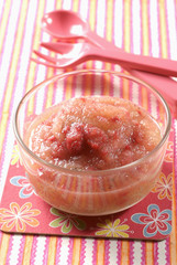 Compote pomme-rhubarbe