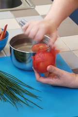 Peler les tomates 