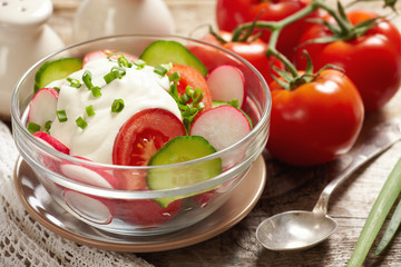 fresh vegetable salad