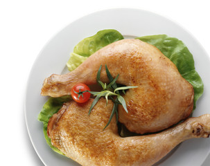 Cuisses de poulet rôti