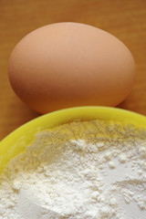 Farine et oeuf