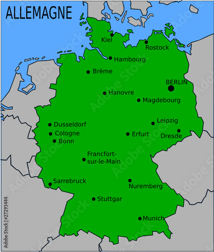Carte Allemagne Avec Villes Principales quot carte des villes principales d allemagne quot fichier Carte Allemagne Avec Villes Principales quot carte des villes principales d allemagne quot fichier