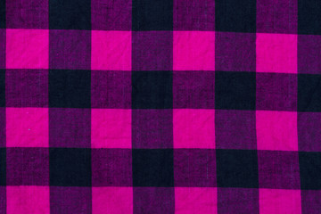 Red and White Checkered fabric background