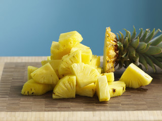 Ananas coupé en morceaux