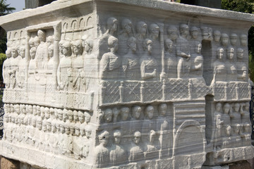 Istanbul - The marble pedestal of Theodosius obelisk - Turkey