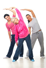 Fototapeta premium Healthy women stretching