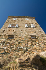 Fototapeta na wymiar Korsykański Wiejski Dom (Furiani)