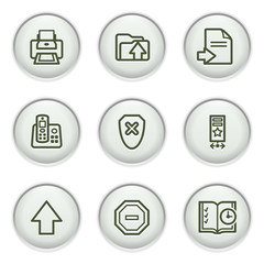 Gray icon with button 4