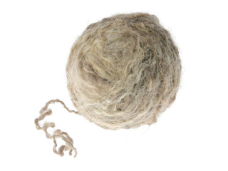 clew of wool yarn