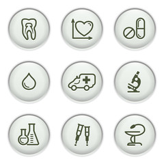 Gray icon with button 12