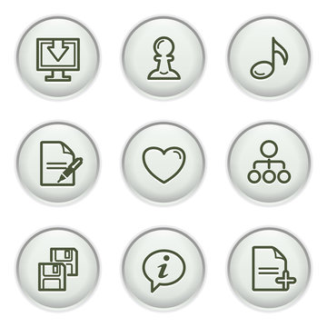 Gray icon with button 10