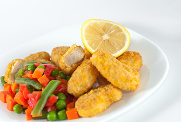 Chicken with side-dish