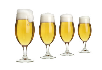 4 pils in reihe