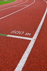 Sport grounds concept - Athletics Track Lane Numbers