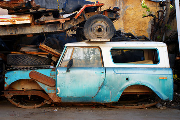 Old abandoned car