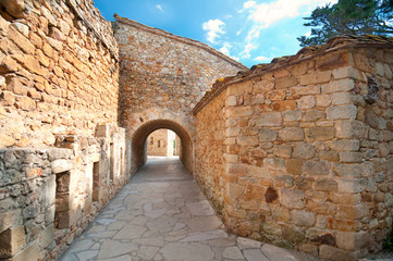 Obraz premium Medieval town Peratallada, Spain