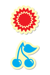 Sun and Cherry Icons