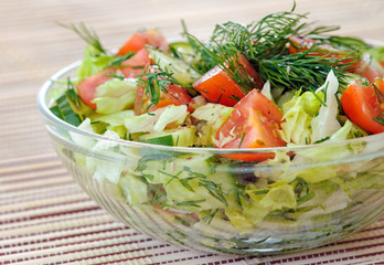 Fresh vegetable salad