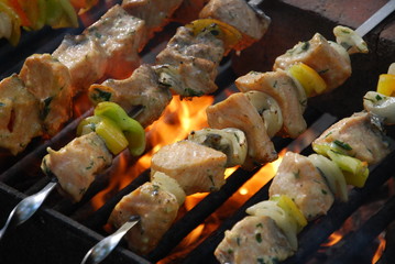 Fototapety  kebaby z łososia