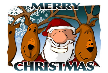 Merry Christmas Card (blu)