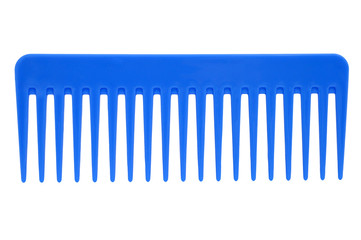 Blue hairbrush
