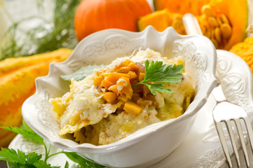 pumpkin ravioli-ravioli di zucca