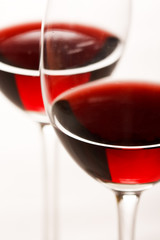glasses of red wine
