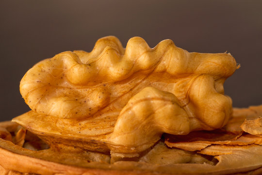 detail of walnut