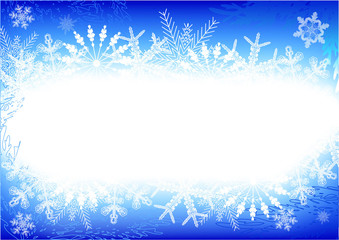 Fototapeta na wymiar Bright snowflake background