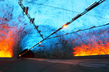 Lærdal Tunnel in Norway, the longest road tunnel in the world